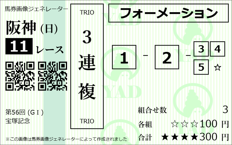 三連複流し解説画像２