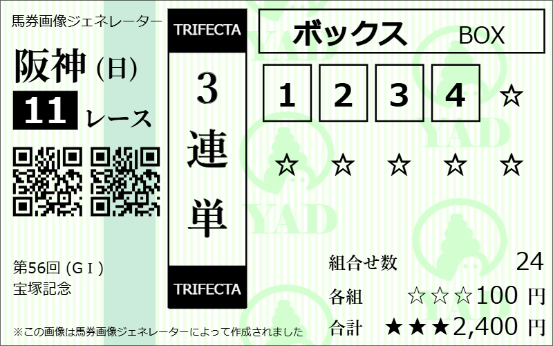 三連単ボックス