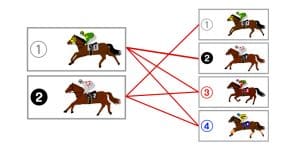 馬単フォーメーションの買い方イメージ