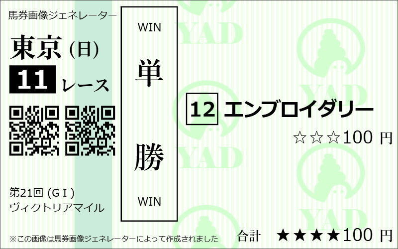 単勝買い