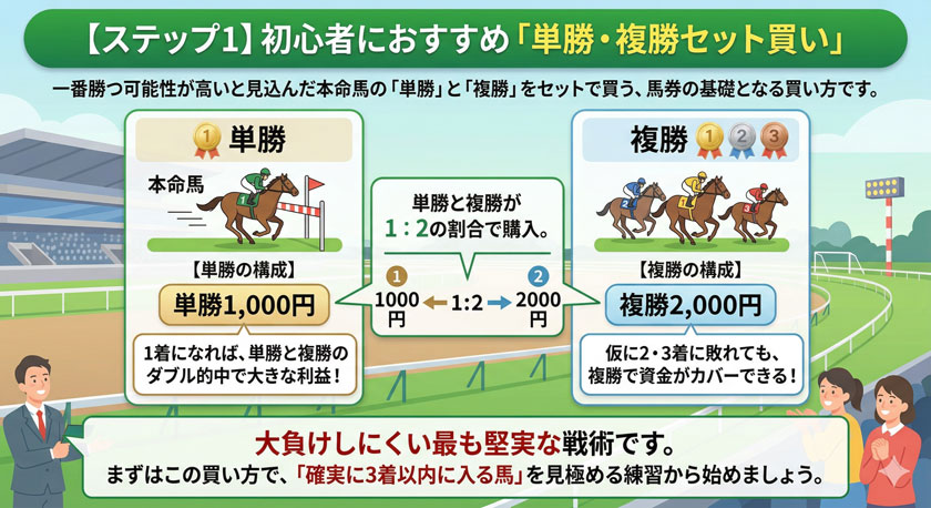 馬券の上手な買い方ステップ1
