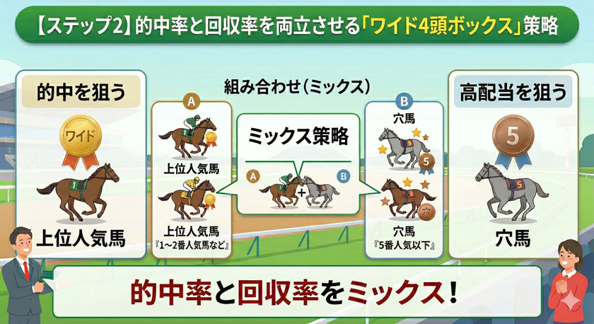 馬券の上手な買い方ステップ2