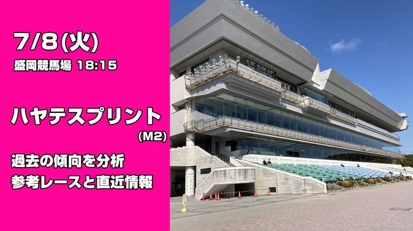 ハヤテスプリント2025予想！過去傾向と前哨戦から読み解く有力馬を公開！