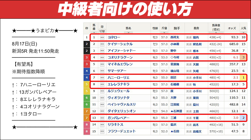うまピカの使い方解説2