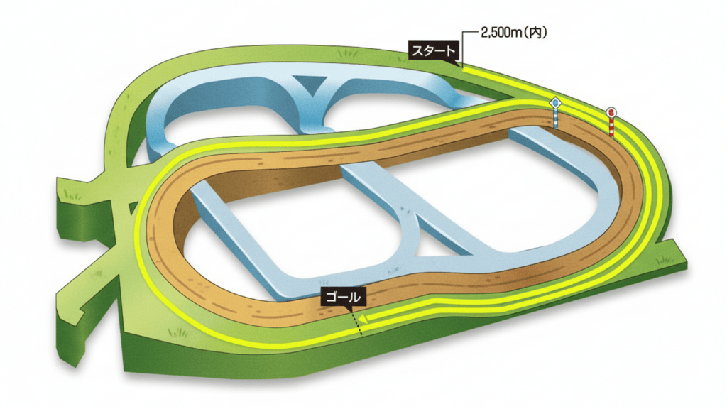 有馬記念のコースレイアウト