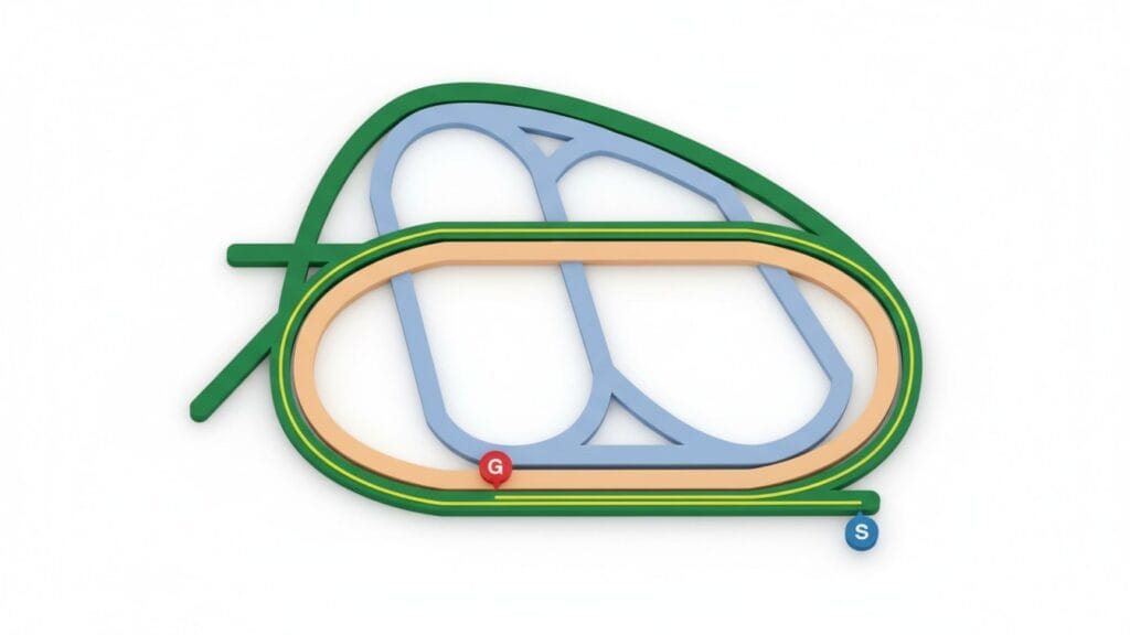 中山芝2000mコースレイアウト