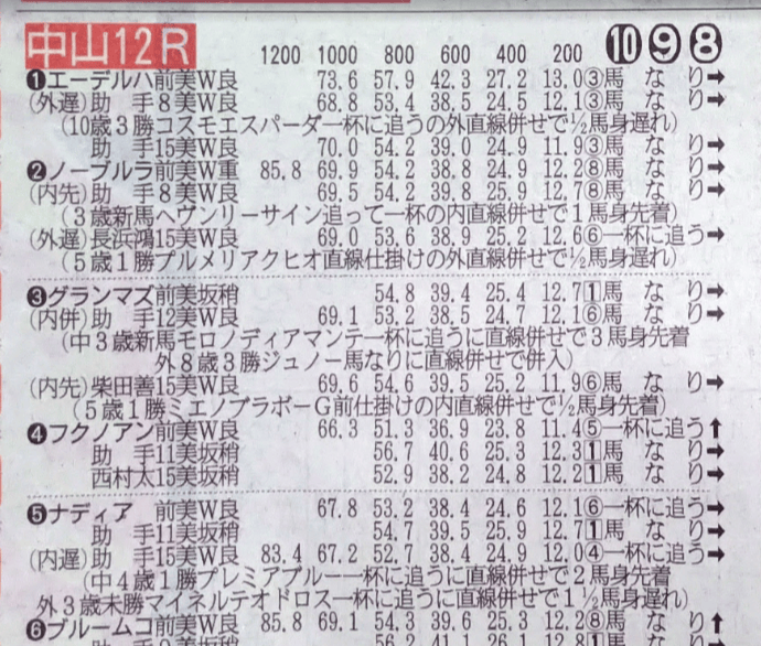 サンスポ「調教欄」