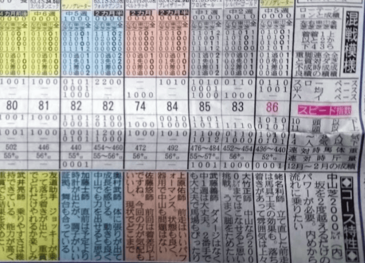 サンスポスピード指数