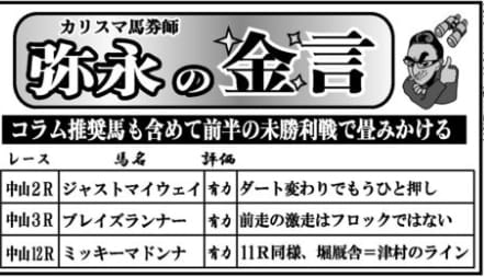 馬サブロー弥永の金言