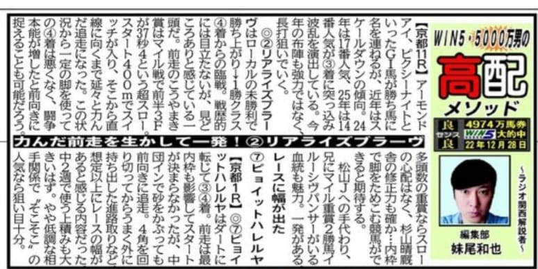 馬サブロー妹尾和也「高配メソッド」