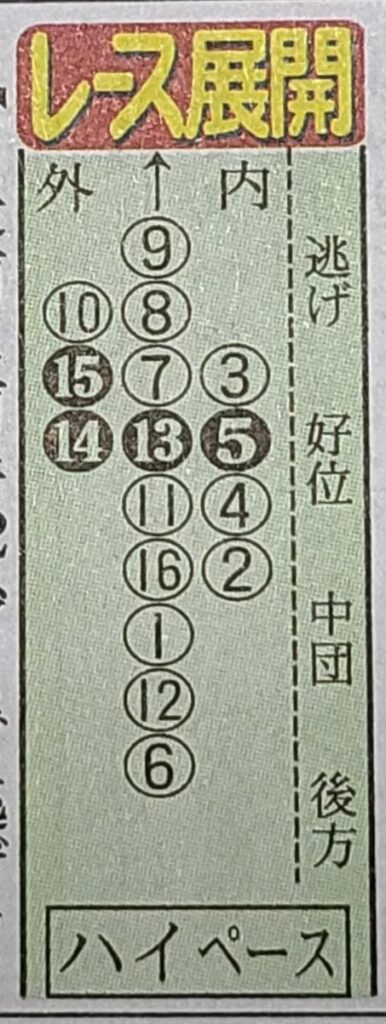 日刊競馬のレース展開