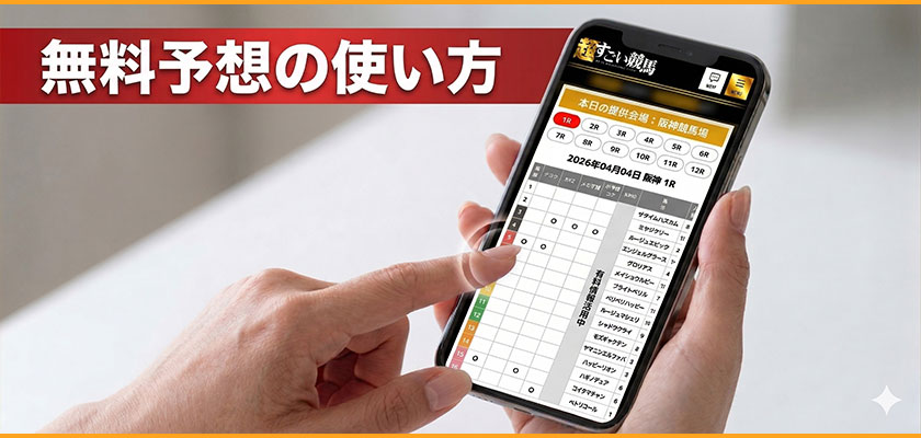 超すごい競馬の無料予想の使い方解説