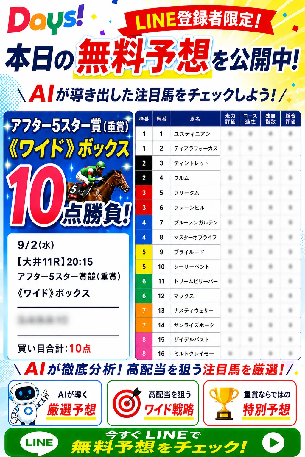 DAYS無料予想